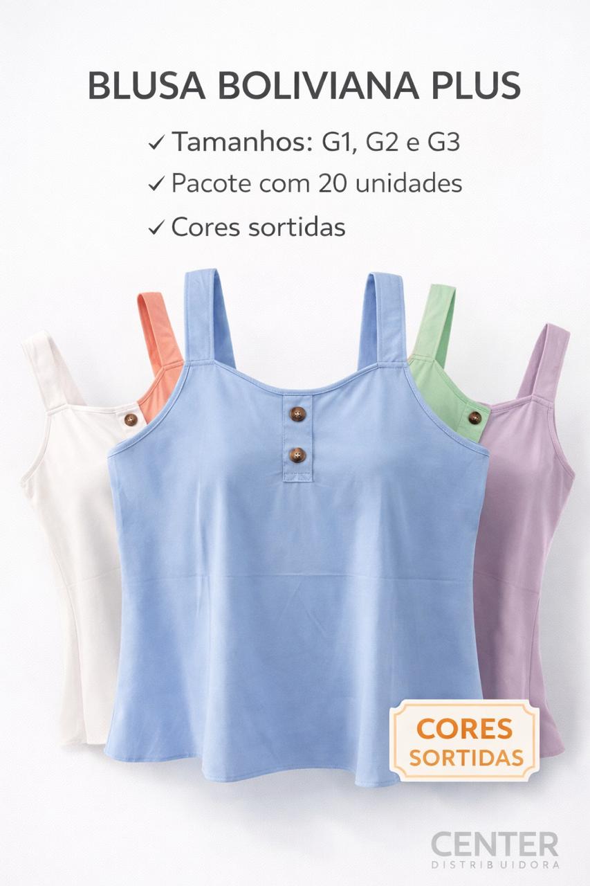 BLUSA BOLIVIANA MODELO PLUS
