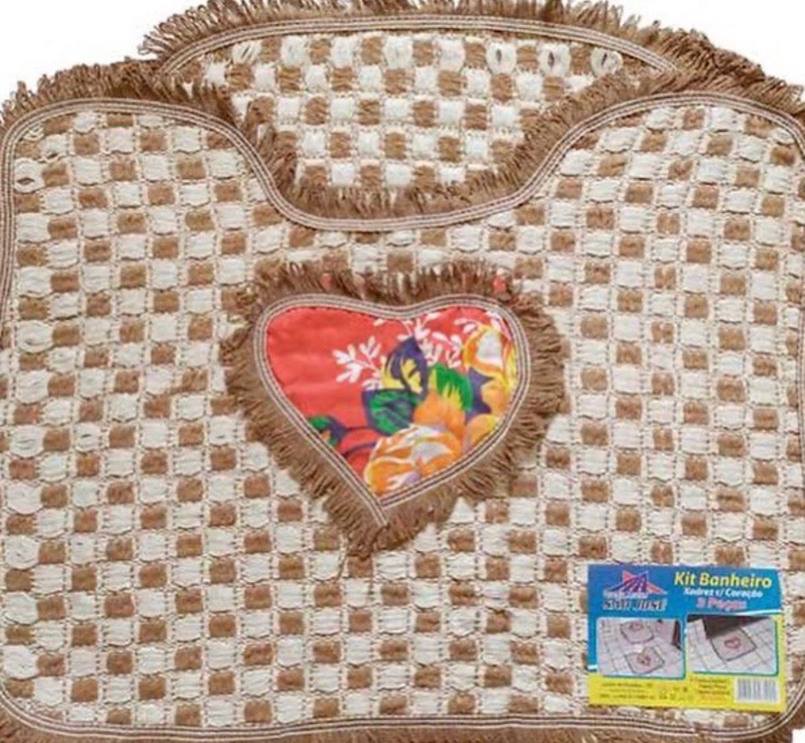 KIT BANHEIRO CORAÇÃO