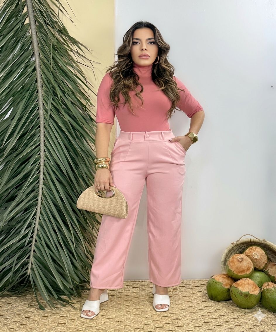 CALÇA ALFAIATATRIA C/ BOLSOS FORRADO